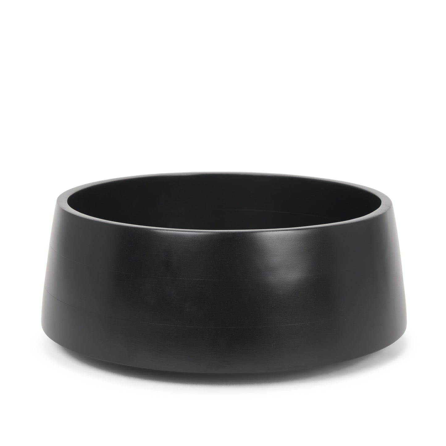 Black Wood Round Centerpiece Bowl