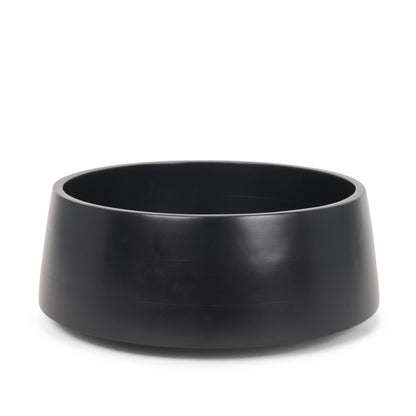 Black Wood Round Centerpiece Bowl