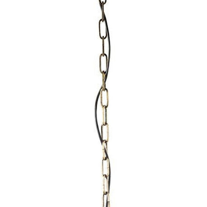 White & Gold Empire 3 Light Beads Chandelier