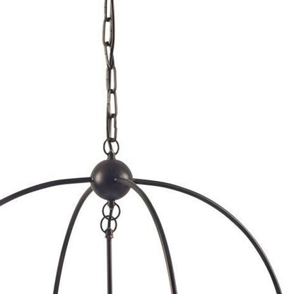 Black Caged 3 Light Chandelier