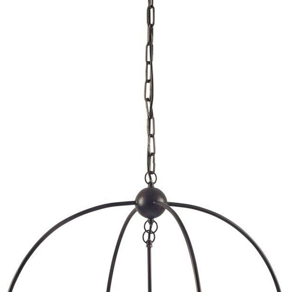 Black Caged 3 Light Chandelier