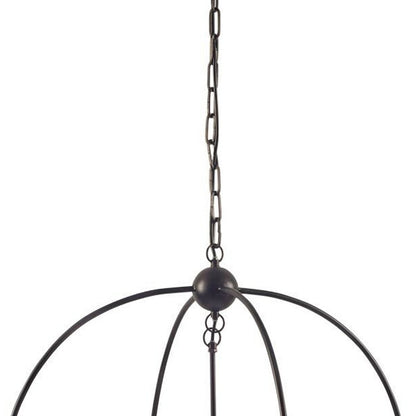 Black Caged 3 Light Chandelier