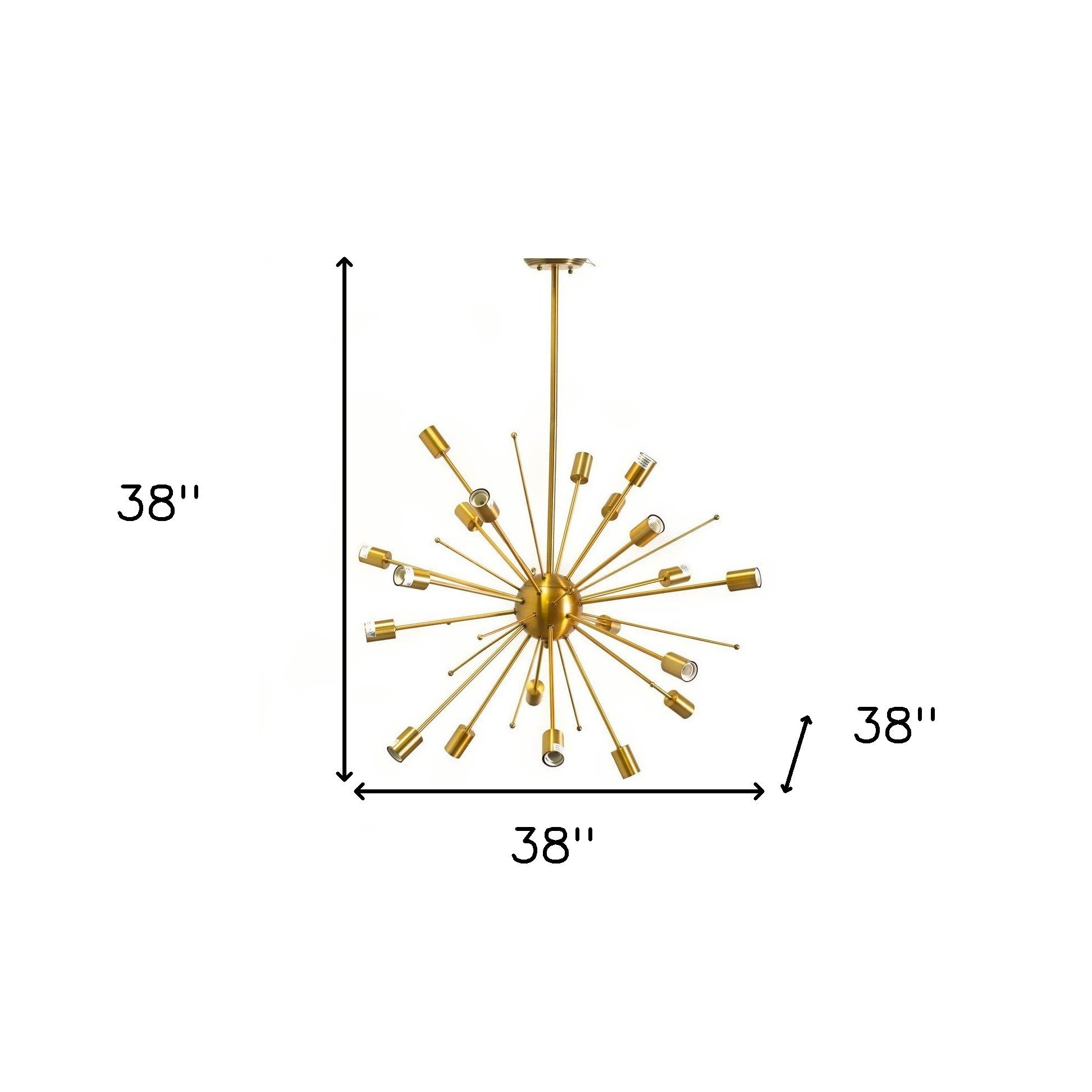 Gold Multi Light Chandelier