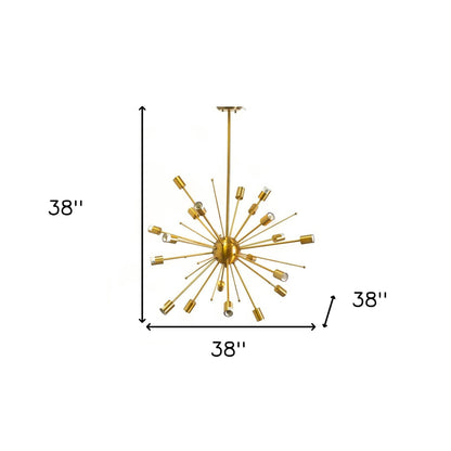 Gold Multi Light Chandelier