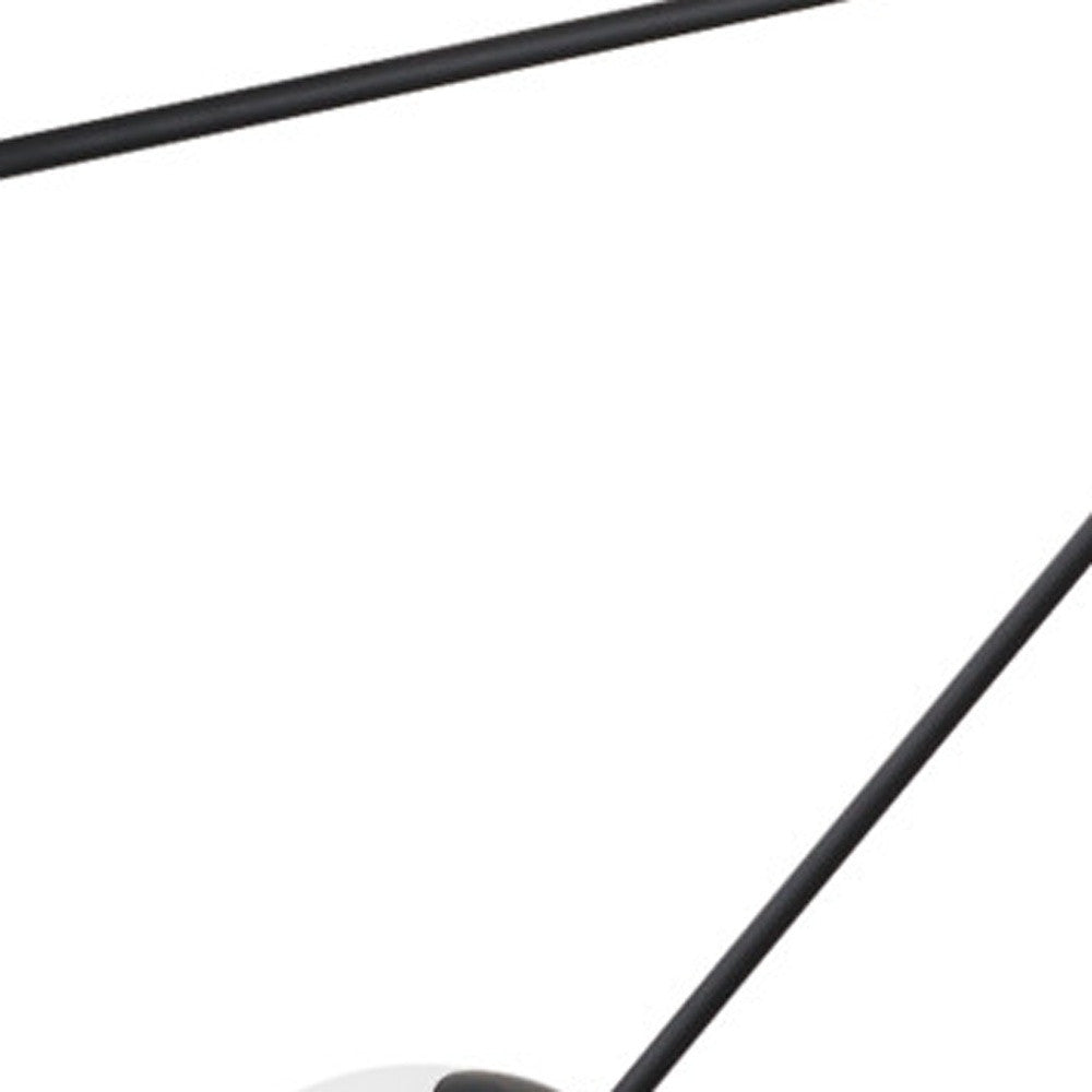 Black 11 Light Frosted Glass Chandelier w/ White Shades