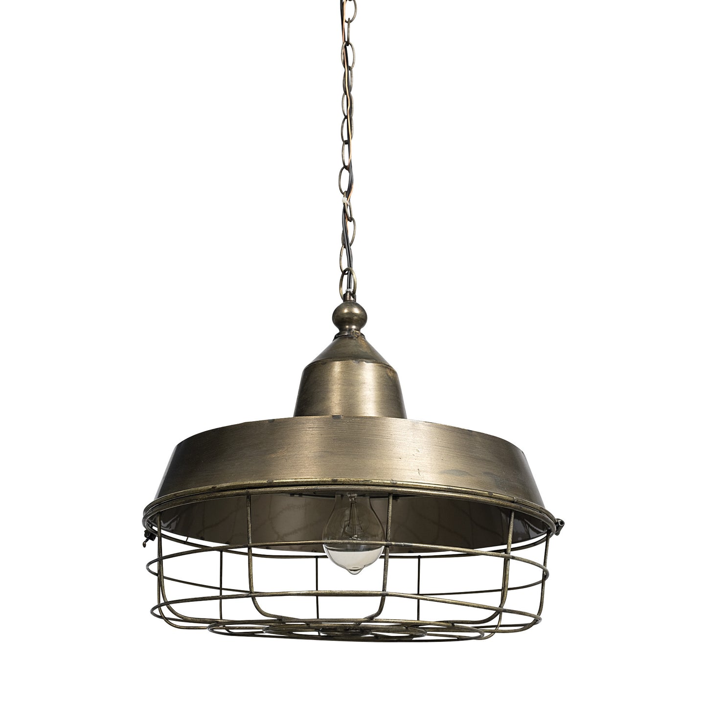Gold Single Ceiling Light w/ Shades