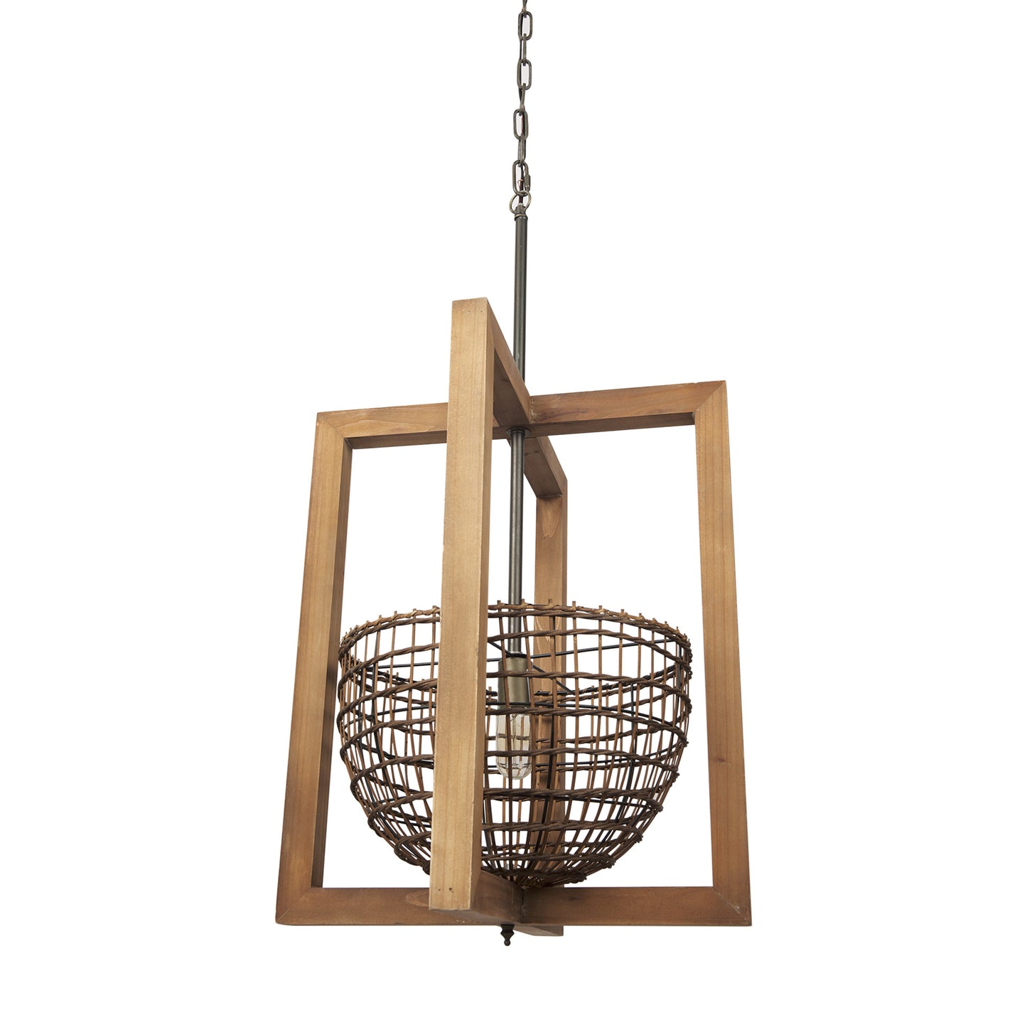 Elara Brown Single Ceiling Light w/ Shades