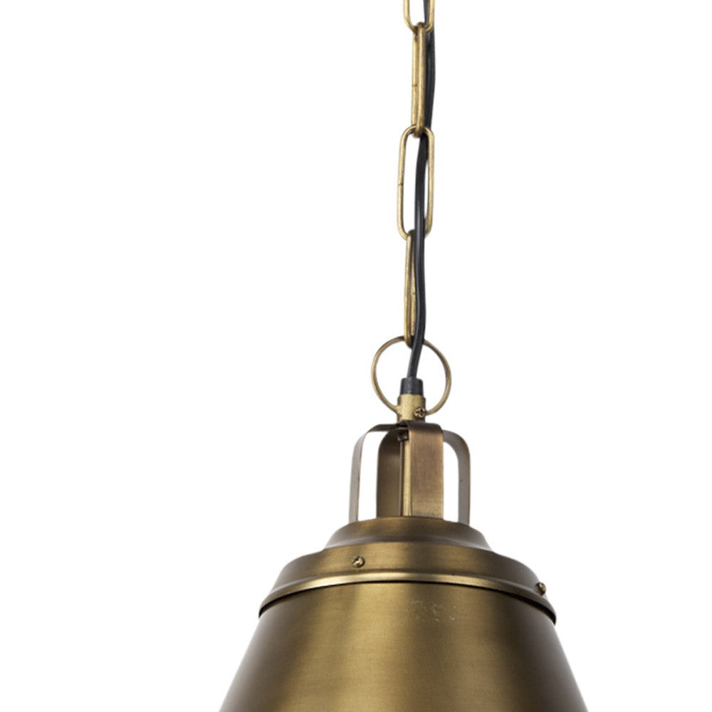 Gold Single Ceiling Light w/ Shades