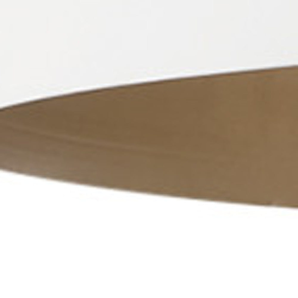 White Single Ceiling Light w/ Shades