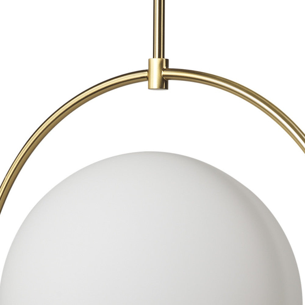 White Single Ceiling Light w/ Shades