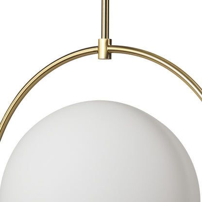 White Single Ceiling Light w/ Shades