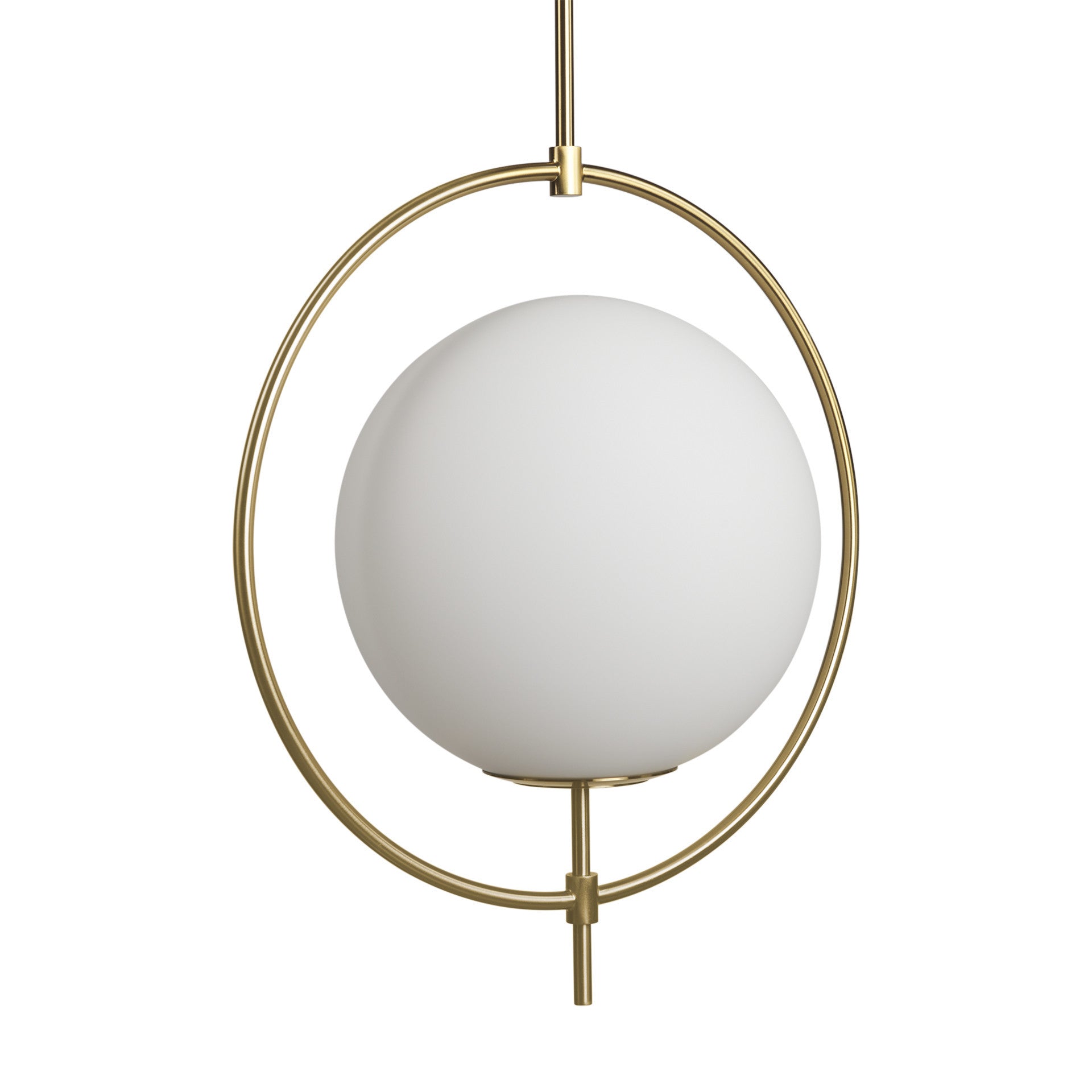 White Single Ceiling Light w/ Shades
