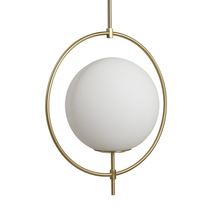White Single Ceiling Light w/ Shades