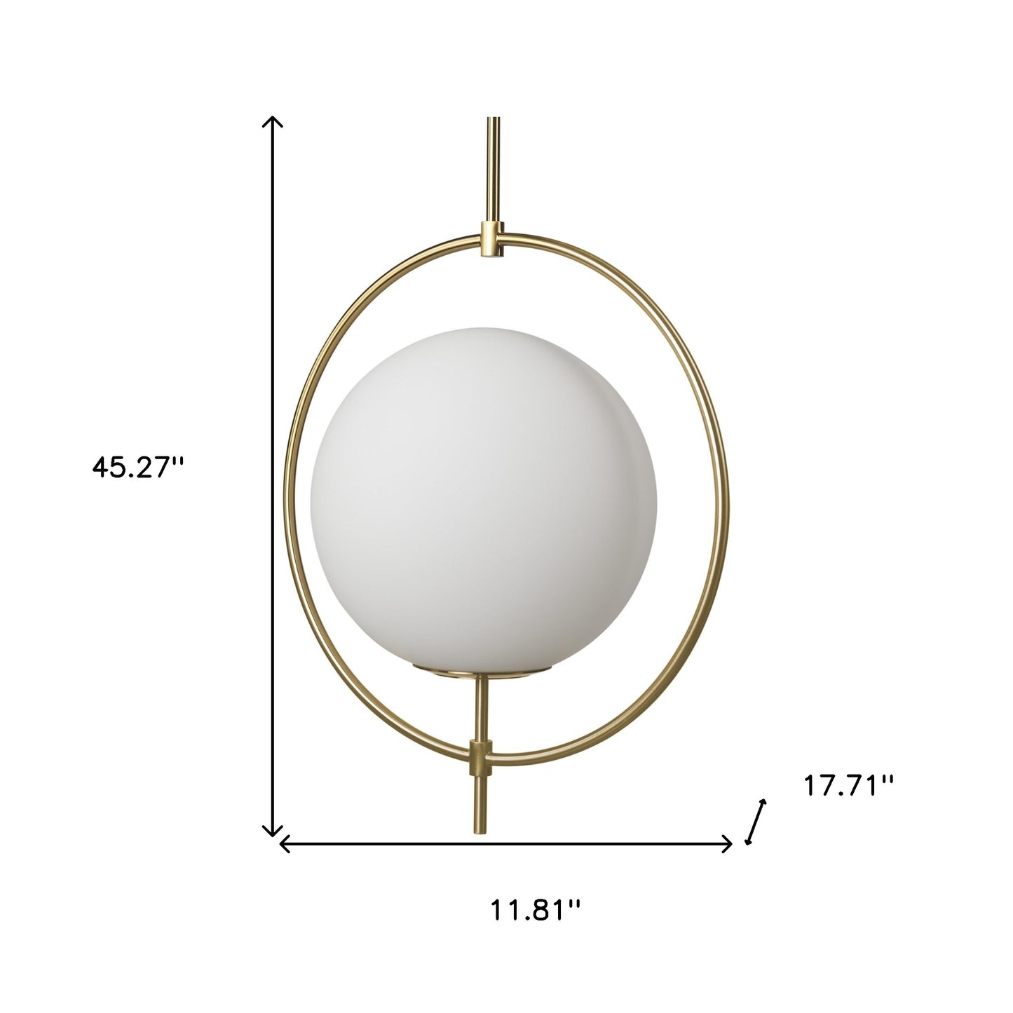 White Single Ceiling Light w/ Shades