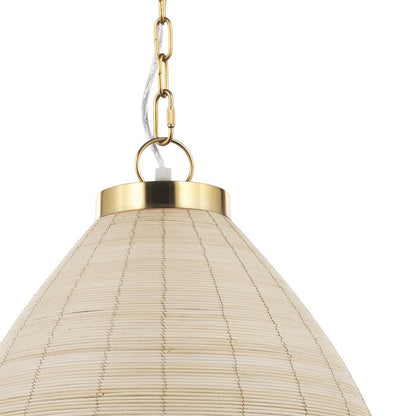 Brown Single Ceiling Light w/ Shades