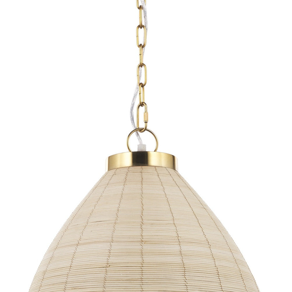 Brown Single Ceiling Light w/ Shades