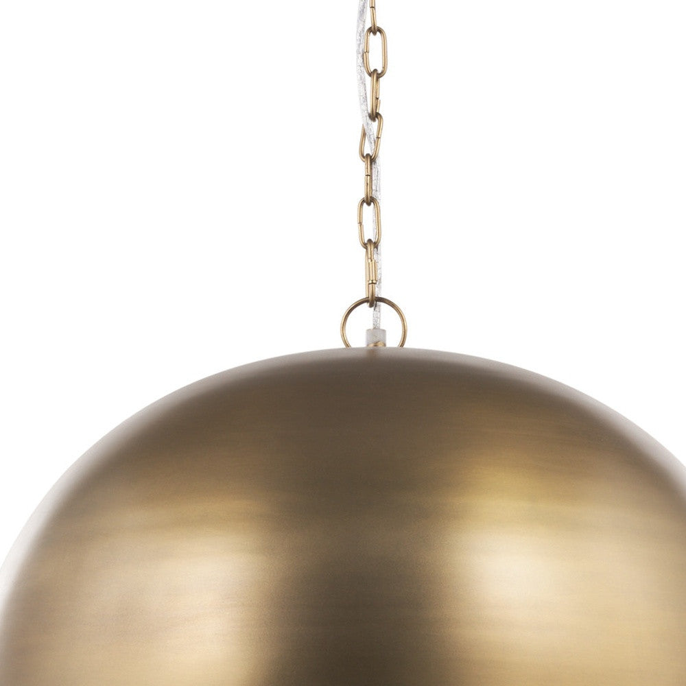 Gold Single Ceiling Light w/ Shades