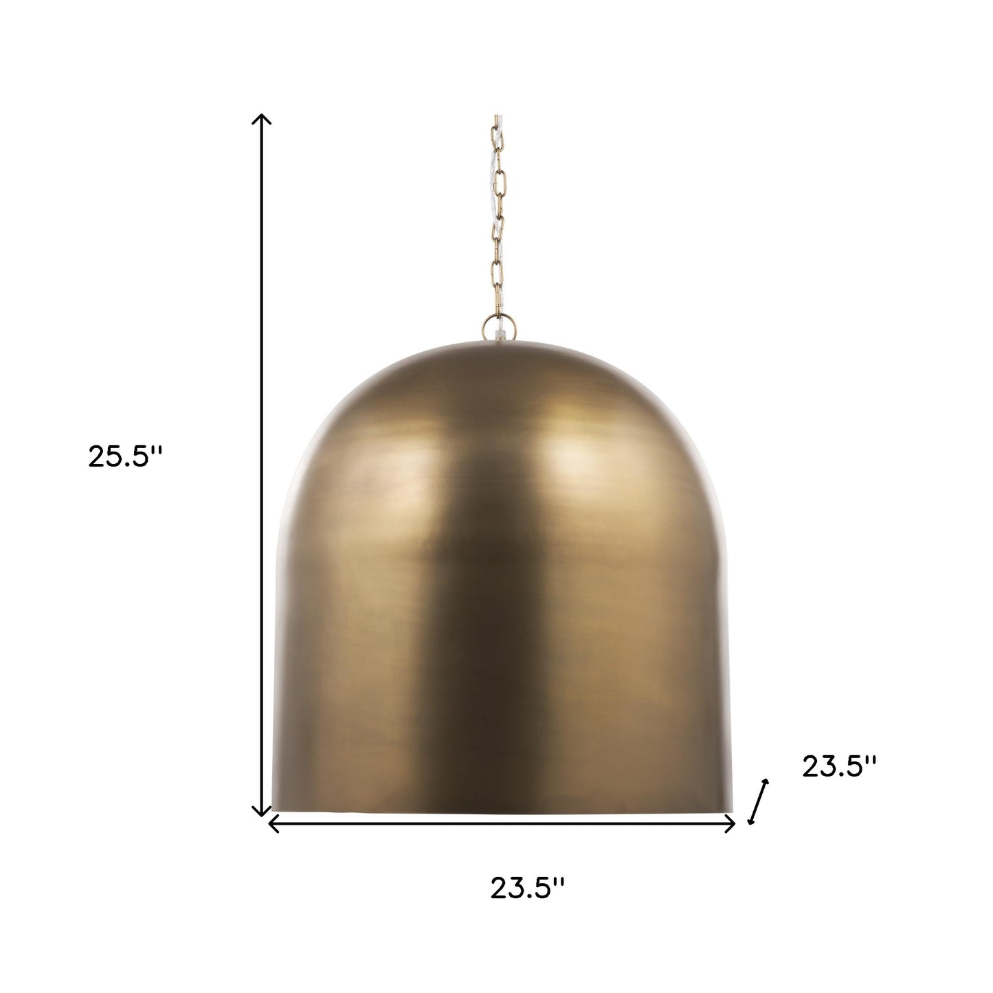 Gold Single Ceiling Light w/ Shades
