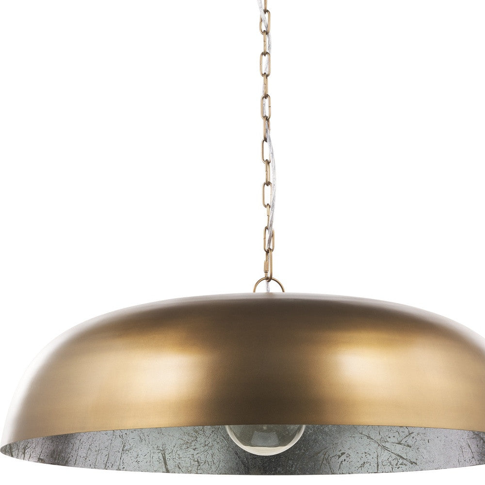 Gold Single Ceiling Light w/ Shades