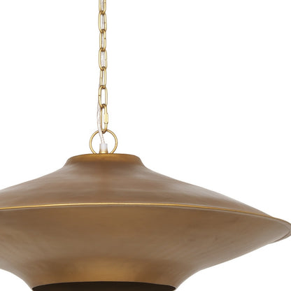 Gold Single Ceiling Light w/ Shades