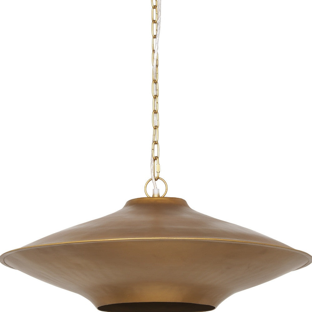 Gold Single Ceiling Light w/ Shades