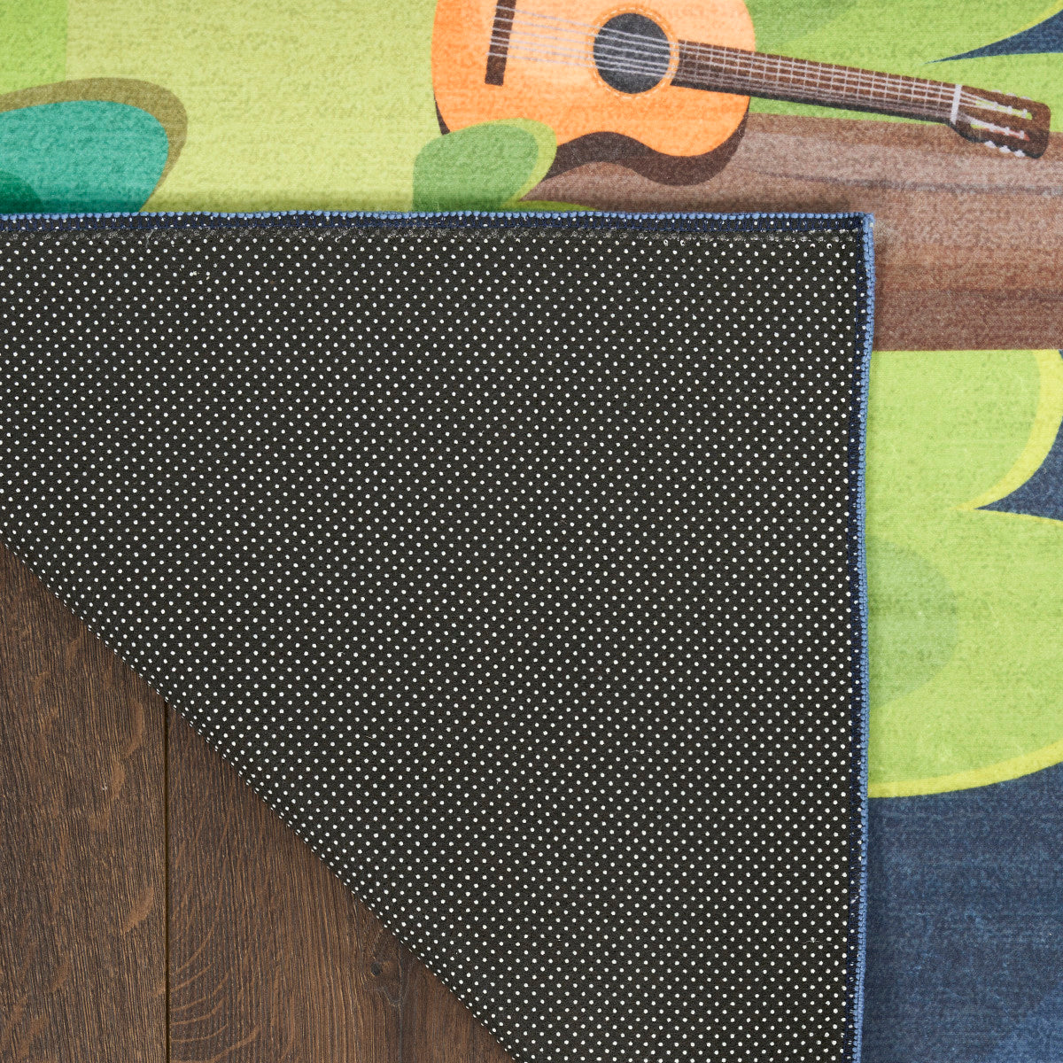 Nourison Imagination Navy & Multicolor Machine Washable Rug - Corner