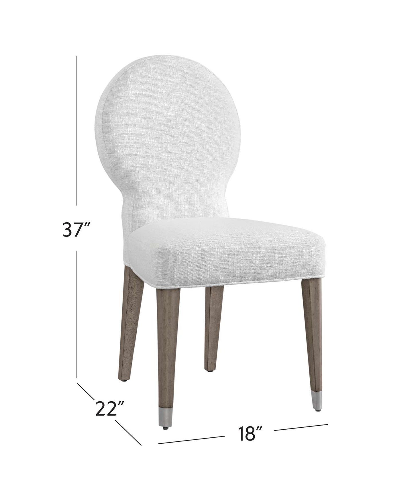 Farrah Dining Chair (Set of 2) - Dimensional