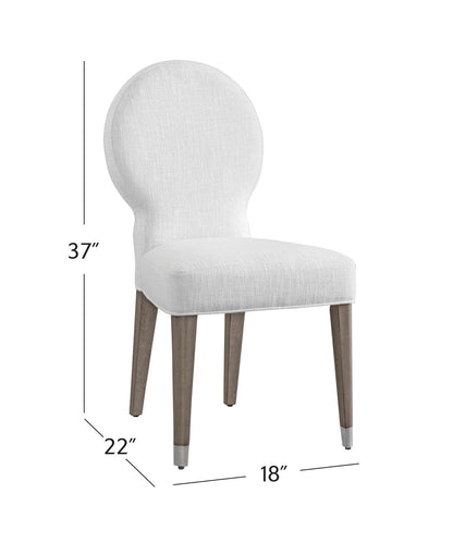 Farrah Dining Chair (Set of 2) - Dimensional