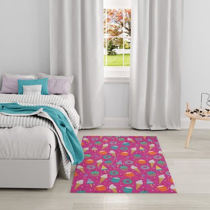 Nourison Imagination Pink & Multicolor Machine Washable Rug - Room Scene