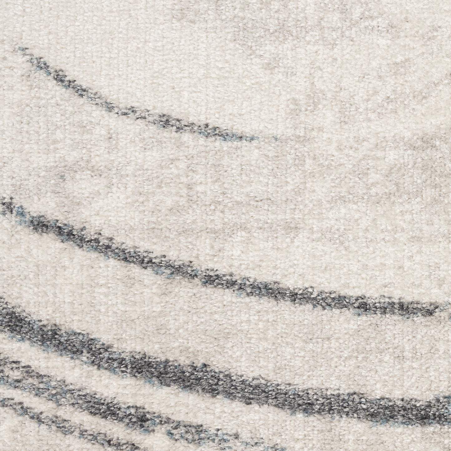 Nourison Astra Silver & Blue Pet Friendly Machine Washable Rug - Swatch