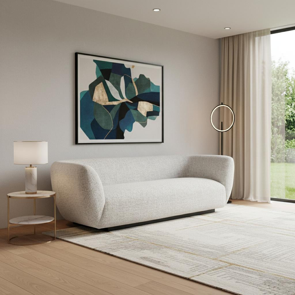 Gray Upholstered Sofa