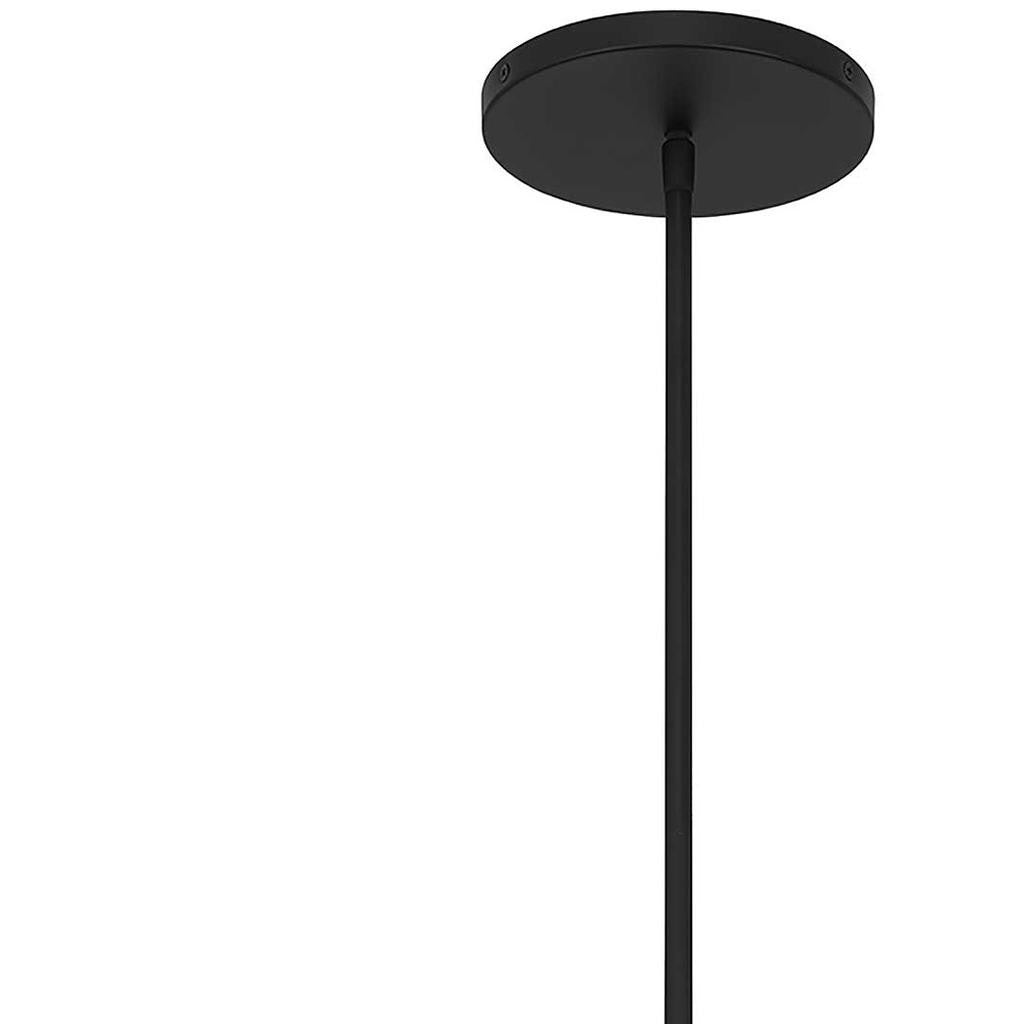 Black Aluminum Cone Dimmable Pendent Outdoor Hanging Light