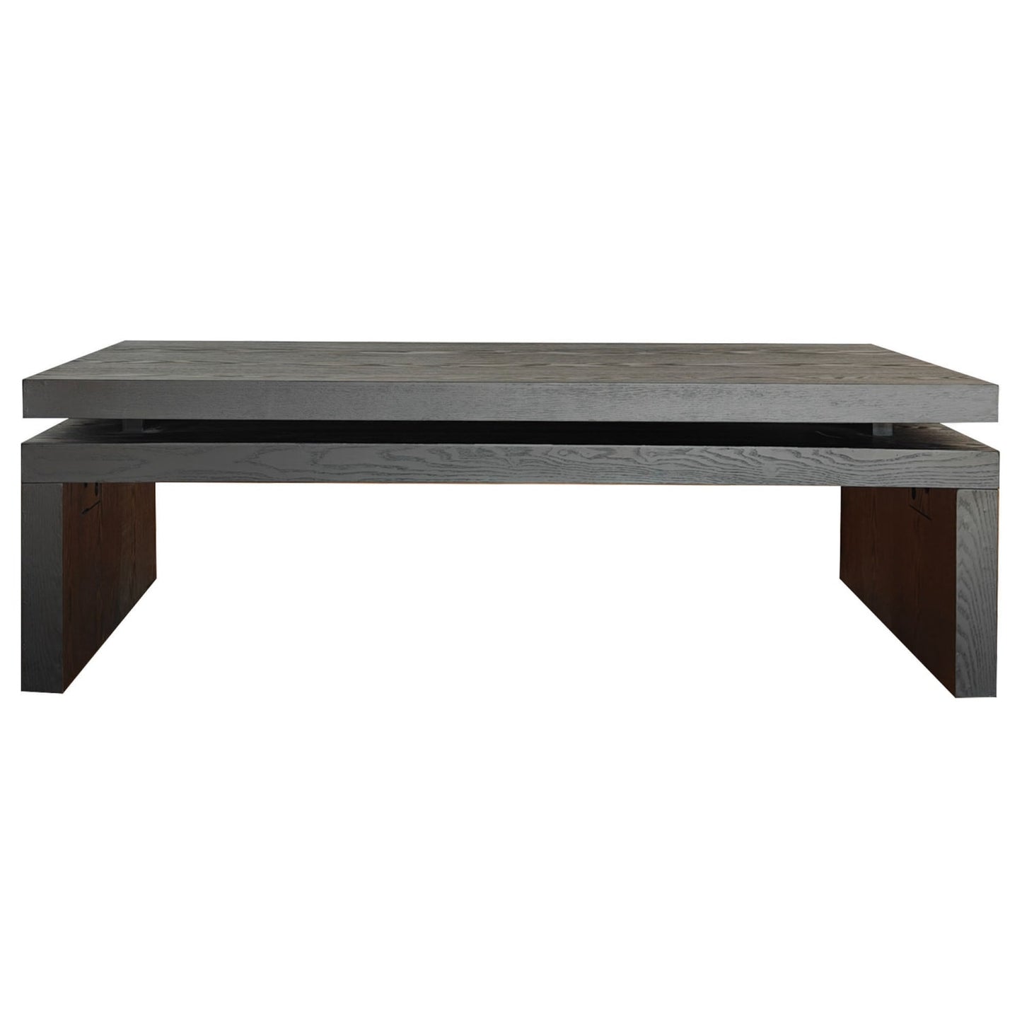 Black Wood Floating Frame Coffee Table image 2