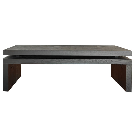 Black Wood Floating Frame Coffee Table image 2