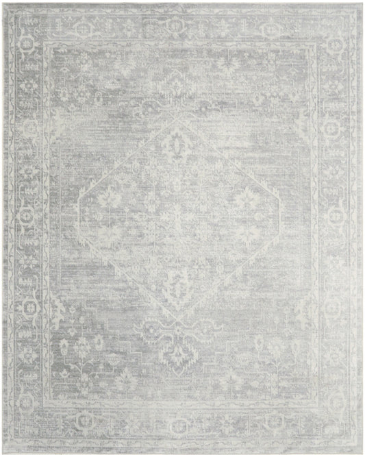 Nourison Astra Light Grey Pet Friendly Machine Washable Rug - Main