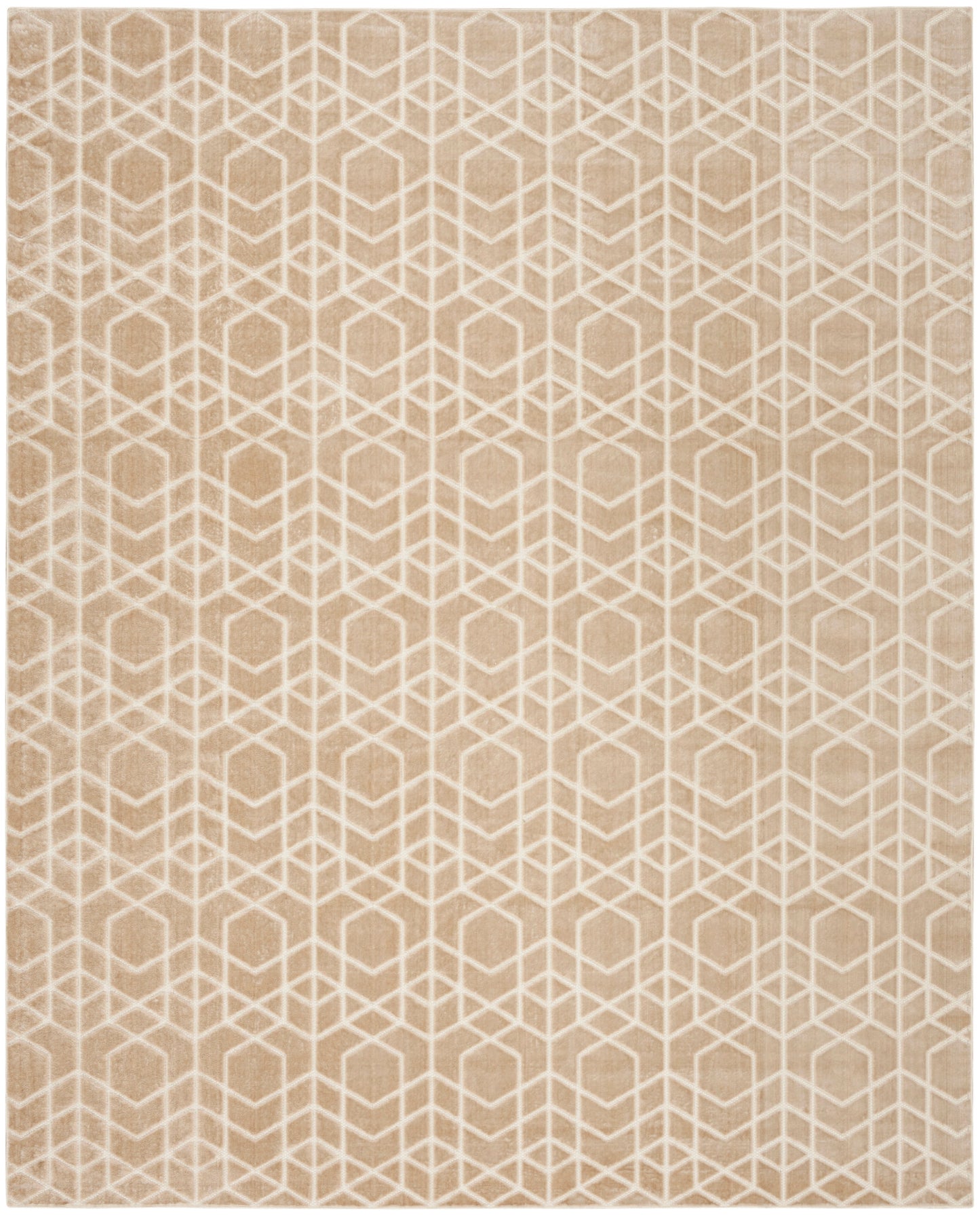 Nourison Charm Beige & Ivory Pet Friendly Machine Washable Rug - Main