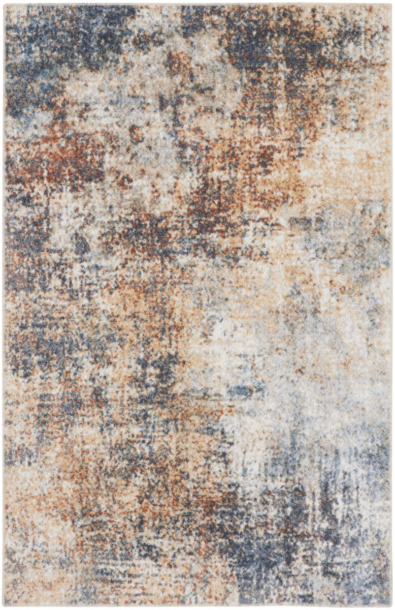 Nourison Astra Multicolor Pet Friendly Machine Washable Rug - 2'2" x 4'