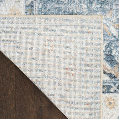 Nourison Astra Blue Pet Friendly Machine Washable Rug - Corner