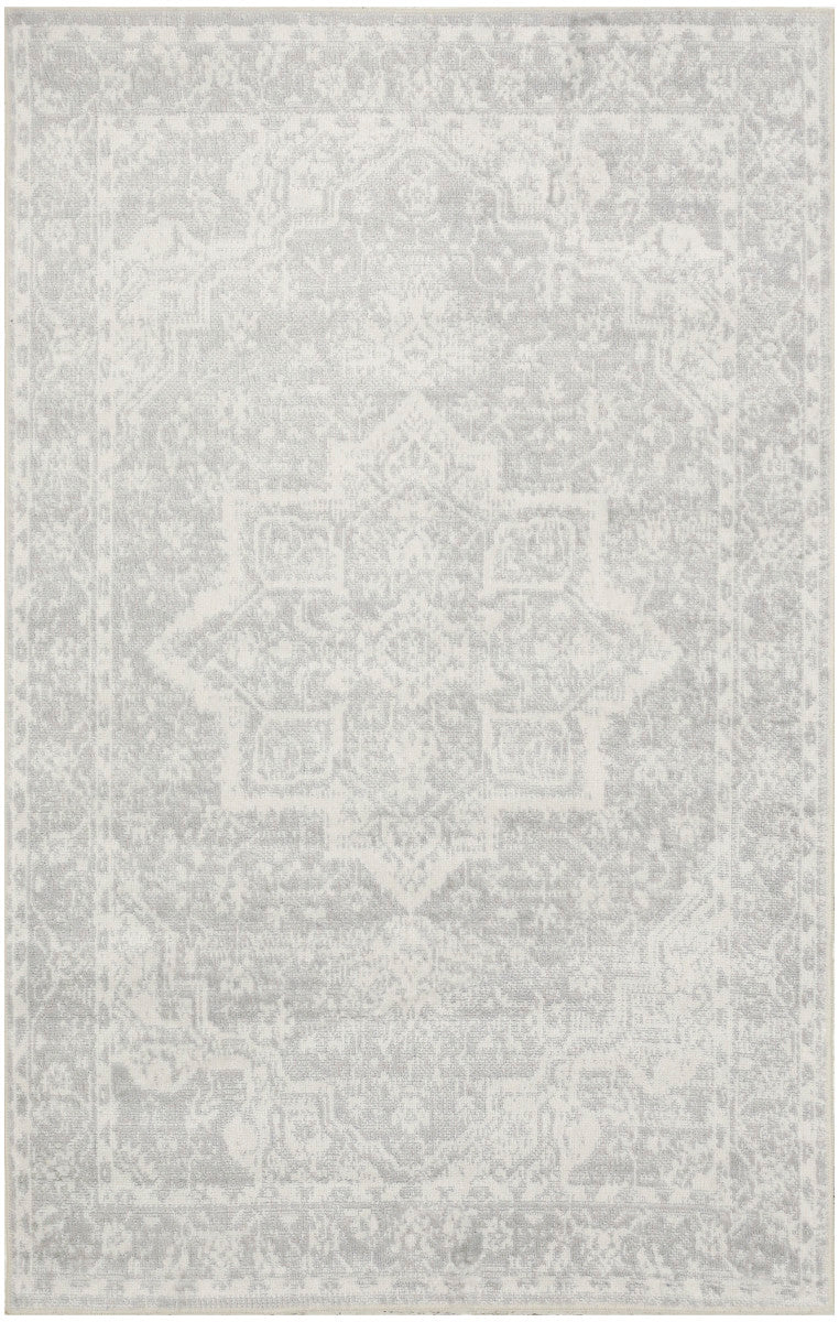 Nourison Astra Grey Pet Friendly Machine Washable Rug - 3'3" x 5'