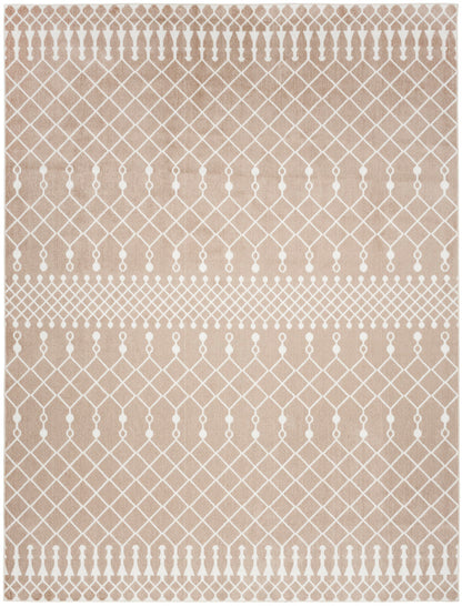 Nourison Astra Taupe Pet Friendly Machine Washable Rug - 6'7" x 9'