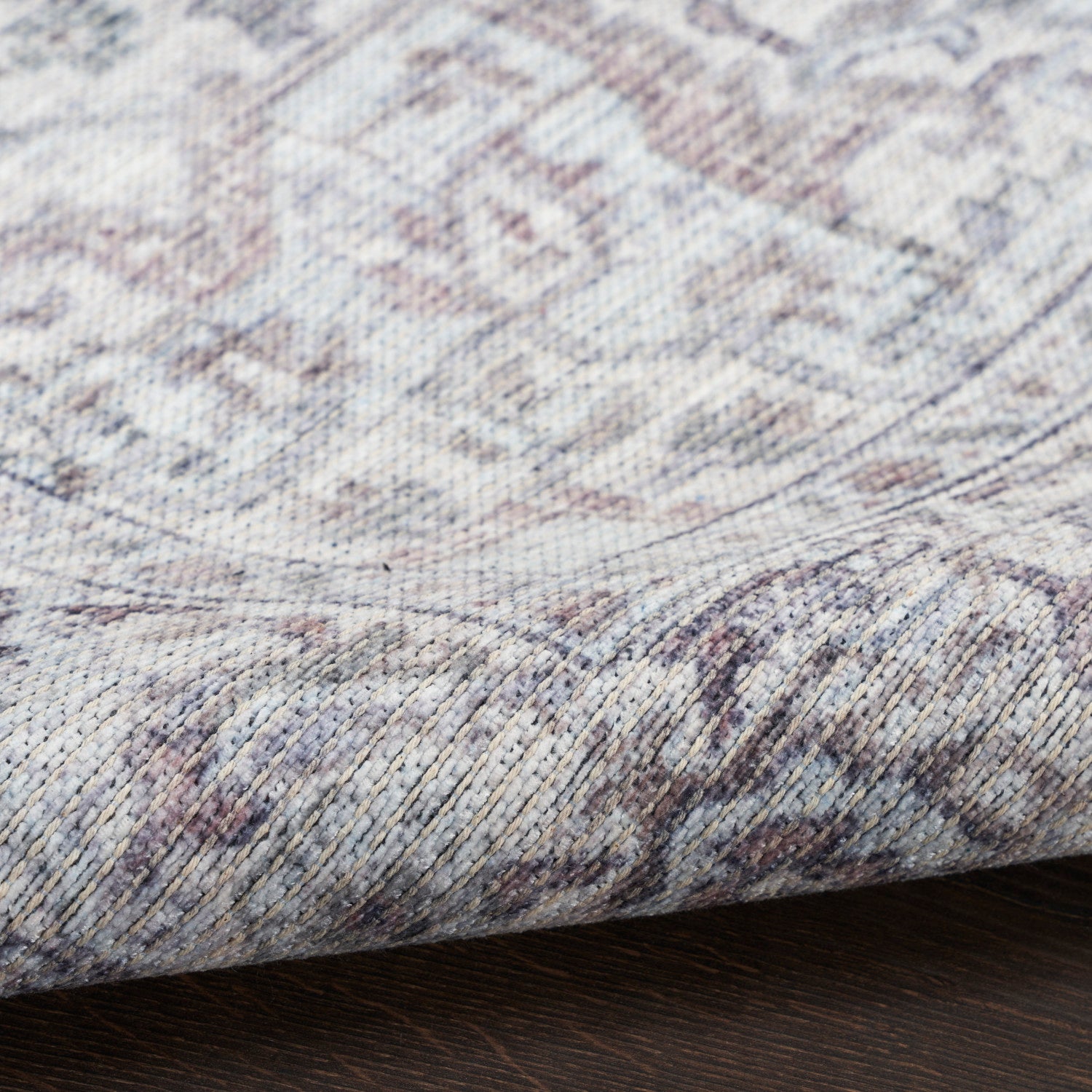 Nourison New Concept Ivory & Grey Machine Washable Rug - Texture