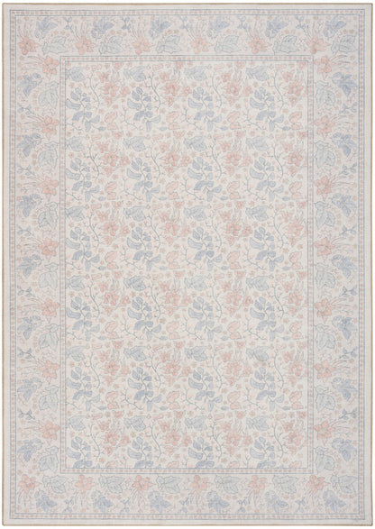 Nourison Botanical Ivory & Multicolor Machine Washable Rug - 5' x 7'