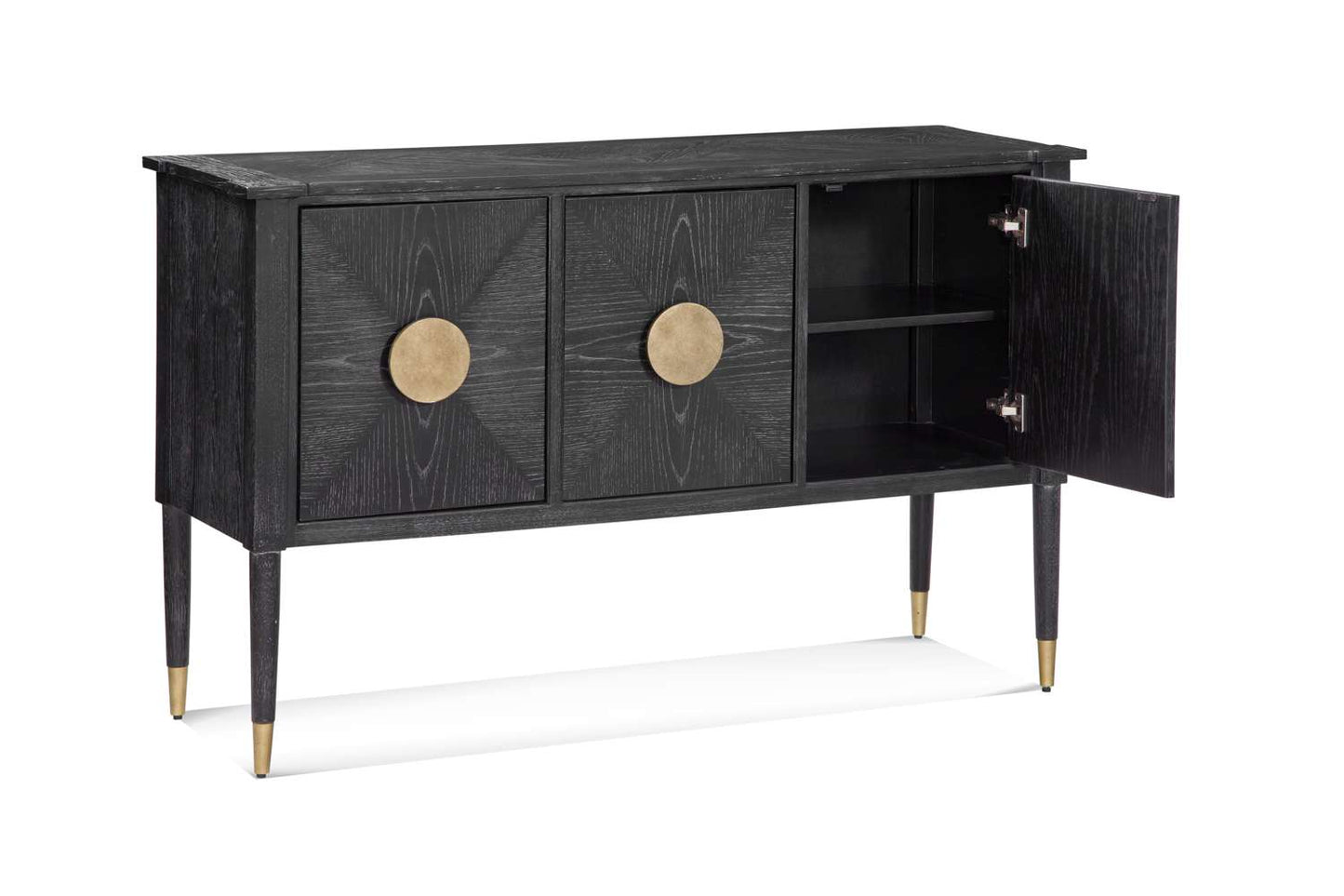Jensen 34" Console Table in Rubberwood and Cerused Oak Design - Additional