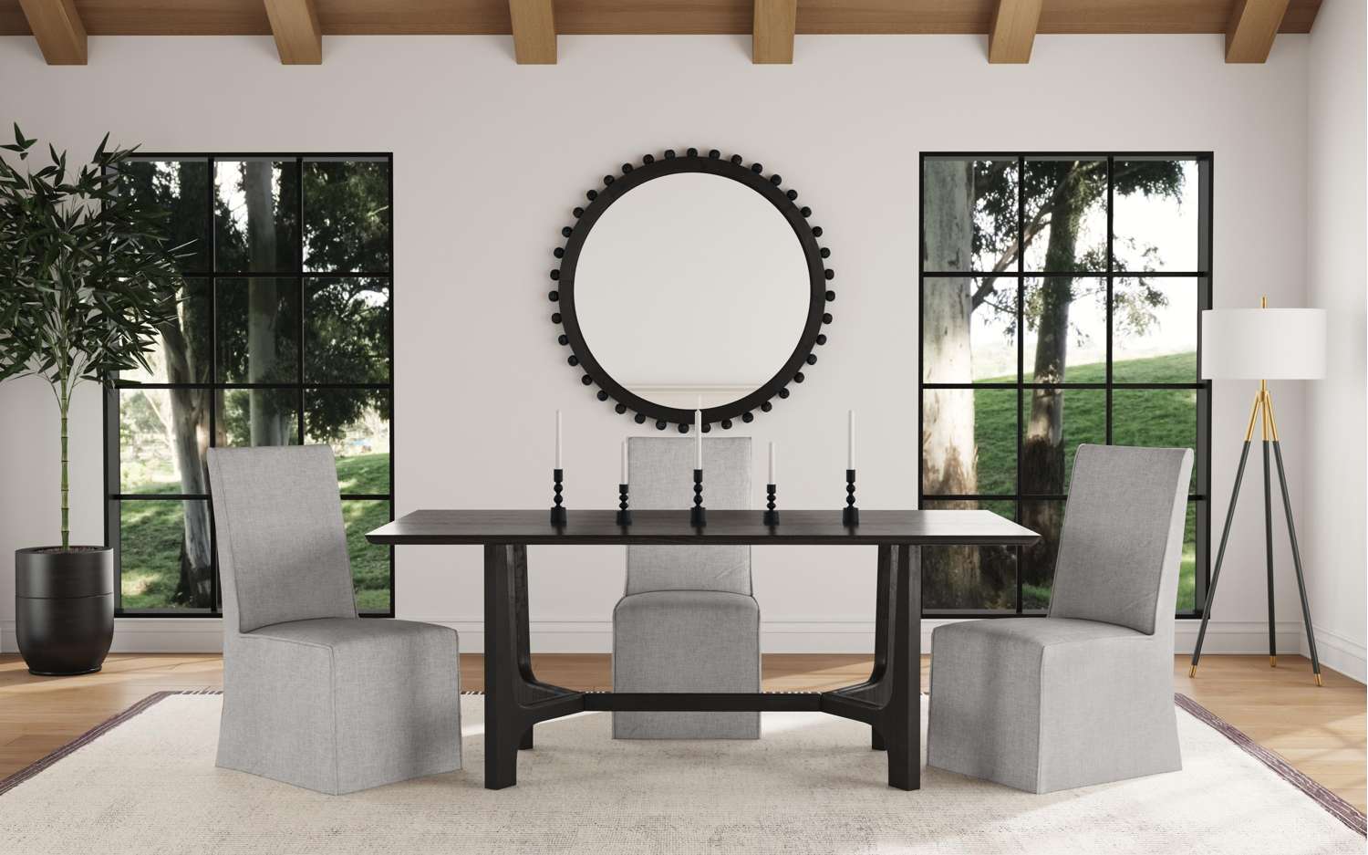Dunnigan Dining Table - Rectangular - Room Scene