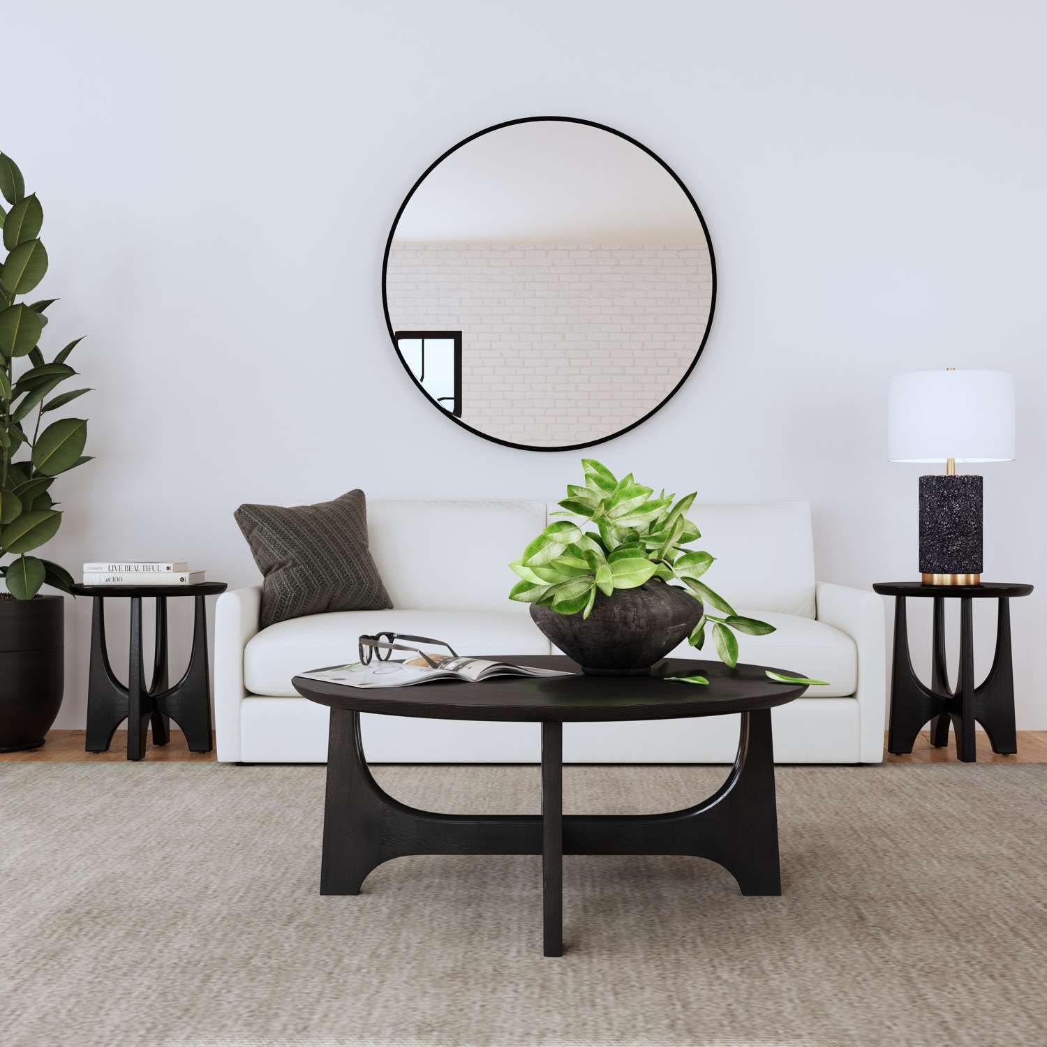 Dunnigan Round End Table - Room Scene