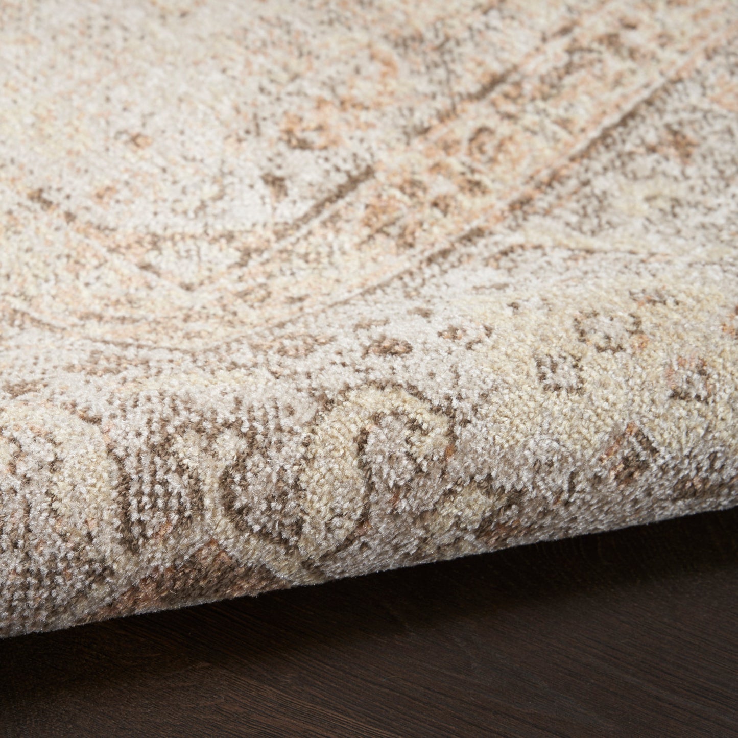 Nourison Astra Beige Pet Friendly Machine Washable Rug - Texture