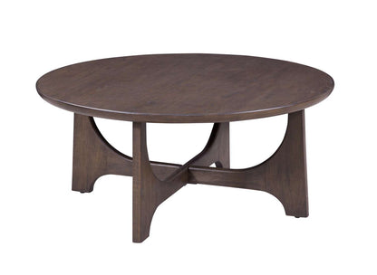 Dunnigan Brown Oak Coffee Table - Angle