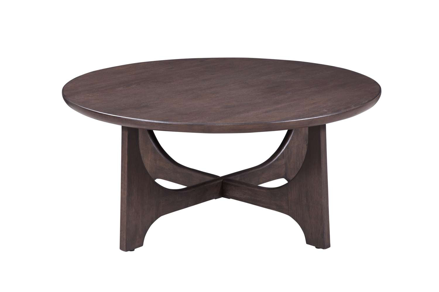 Dunnigan Brown Oak Coffee Table - Straight On
