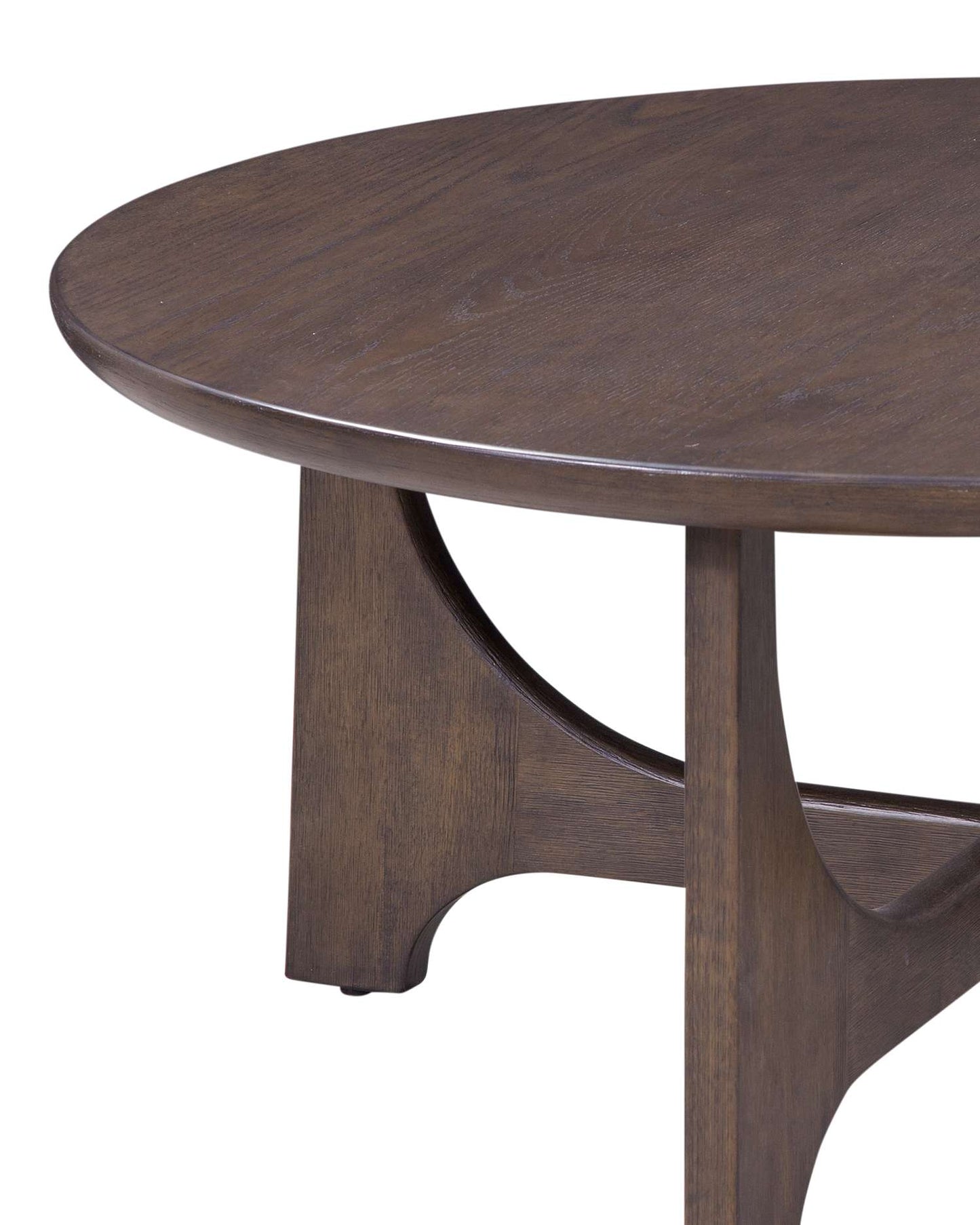 Dunnigan Brown Oak Coffee Table - Detail