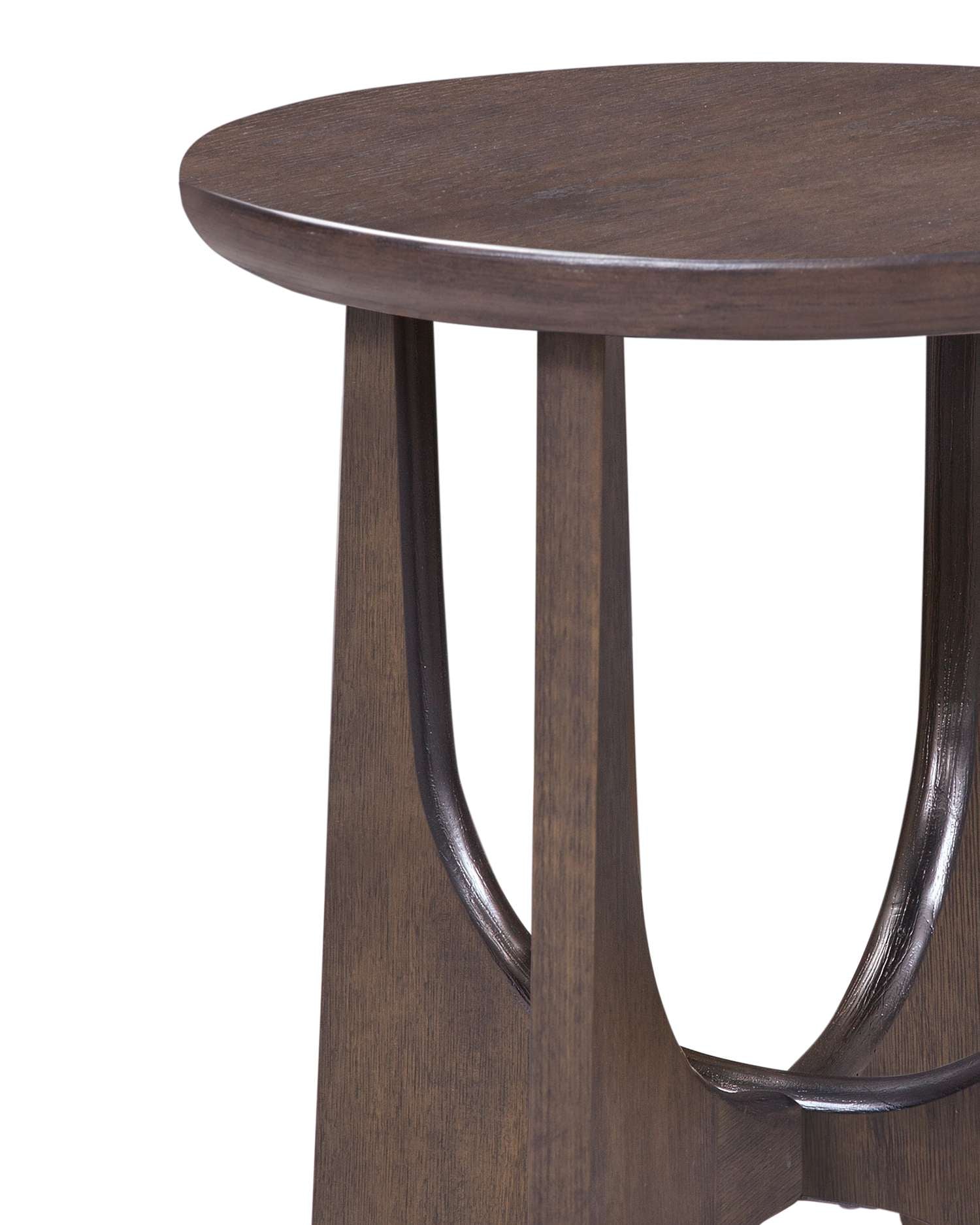 Dunnigan Brown Oak End Table - Detail